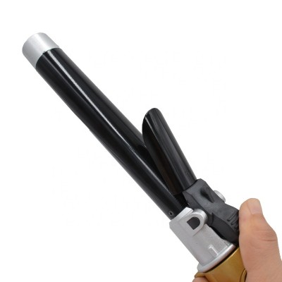 Hot Tools Private Label Curling Iron Ceramic Coating Crimper Hair Iron LCD Temperature Display Auto Rotate Hair Curler